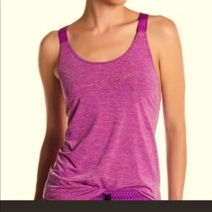 Purple Nike Elastika Keyhole Tank